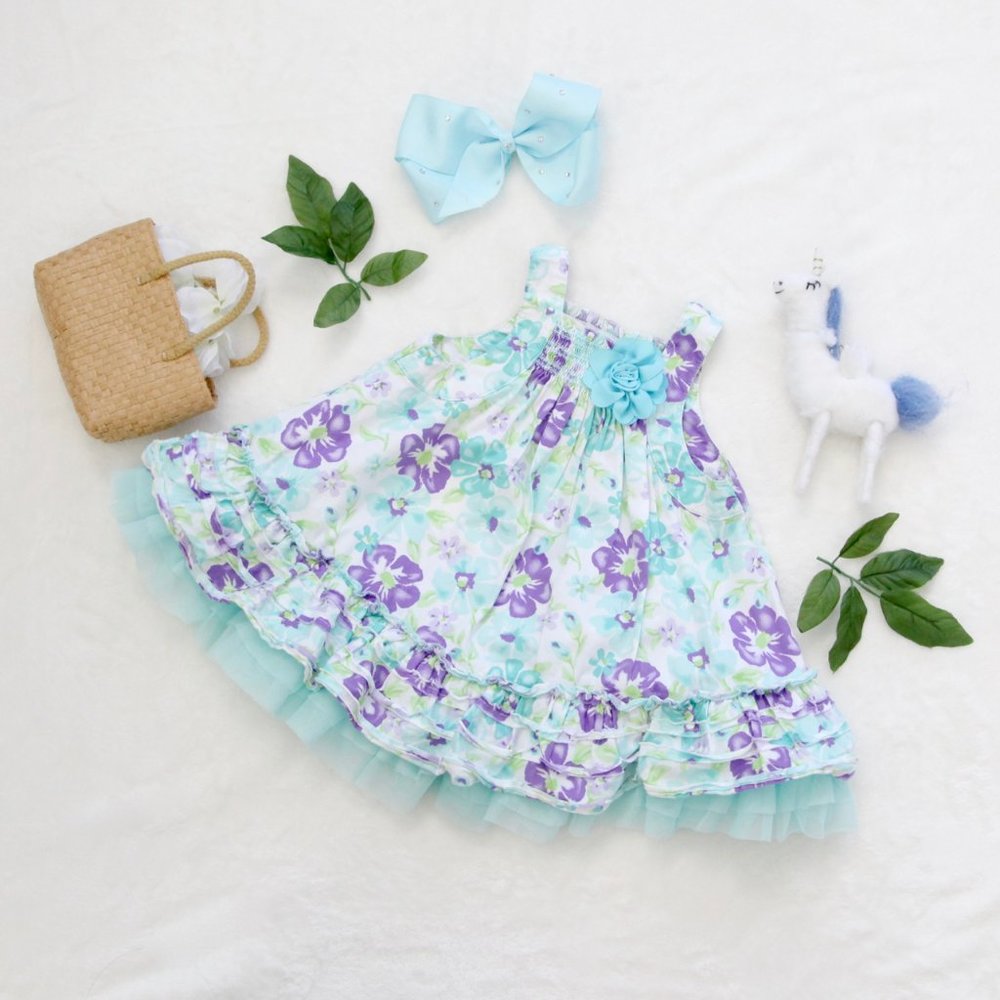 Light Blue Flower Dress